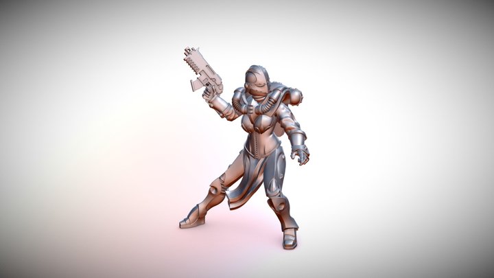 Space Nun 4 3D Model