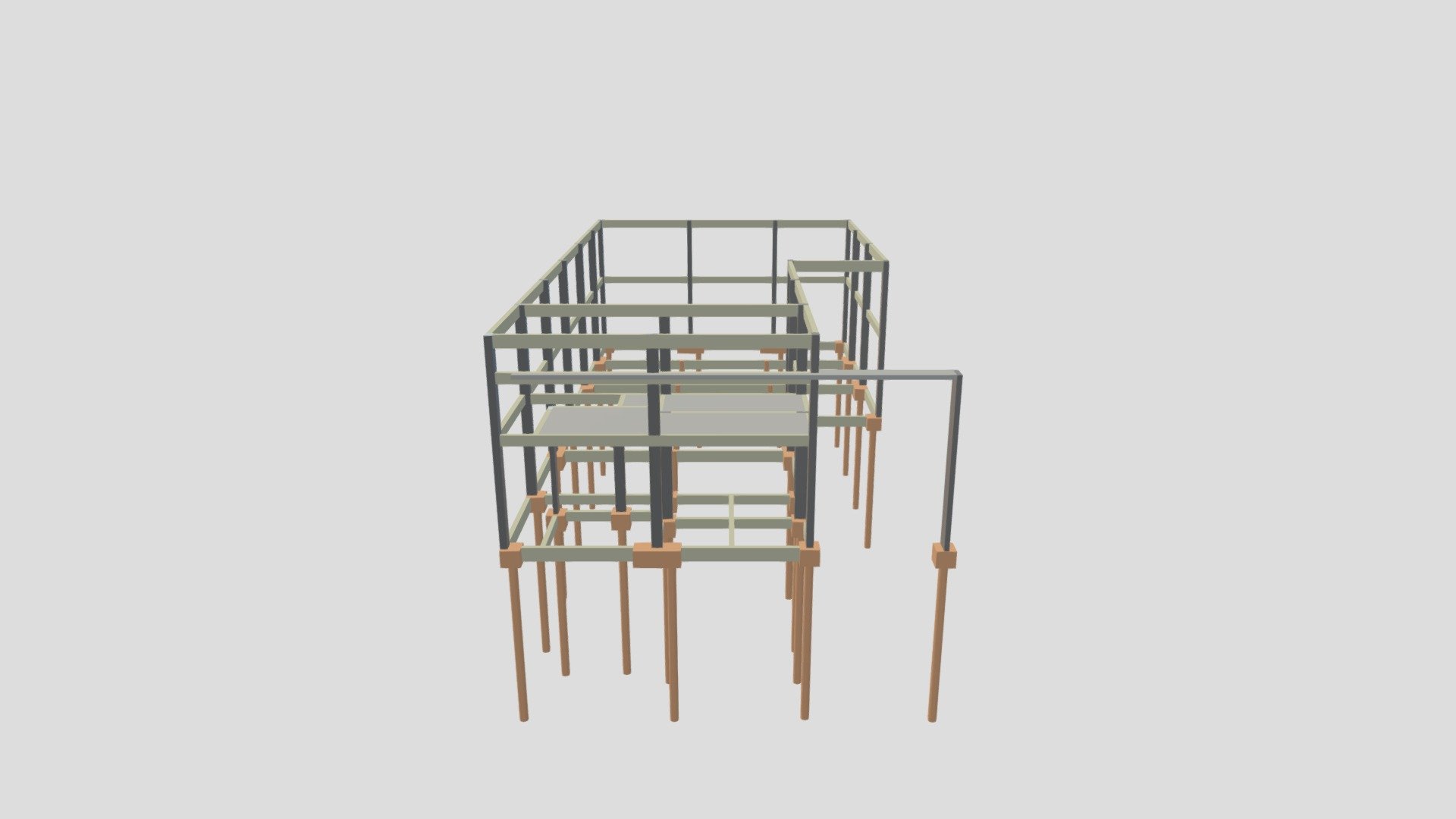 ESTRUTURAL BARRACAO MORETTO 3D