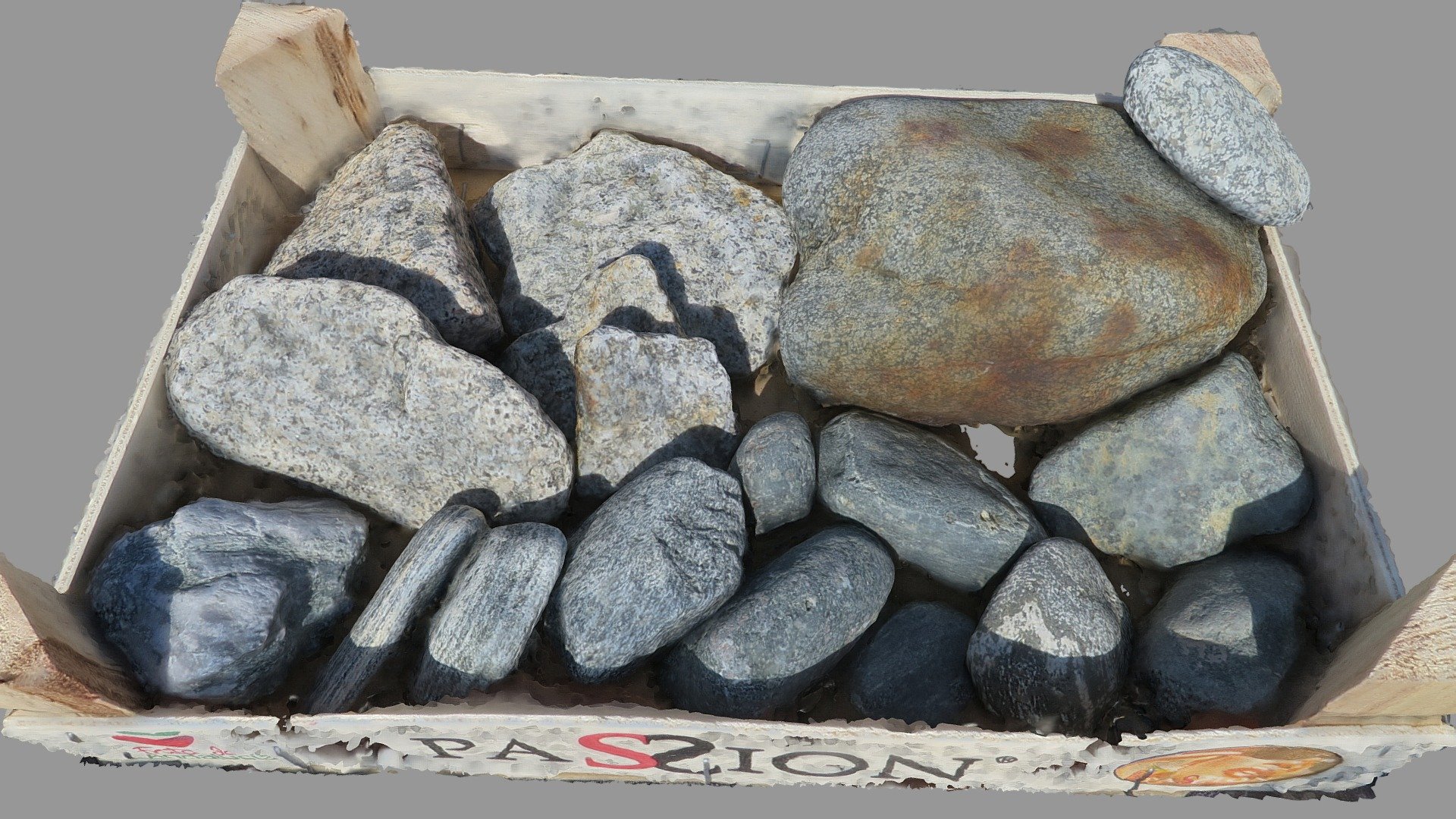 River cobbles from the Alps basement, Germany