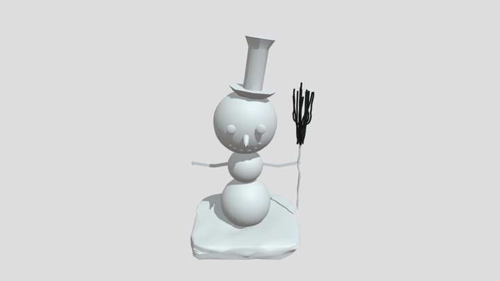 Snowman 3D Model
