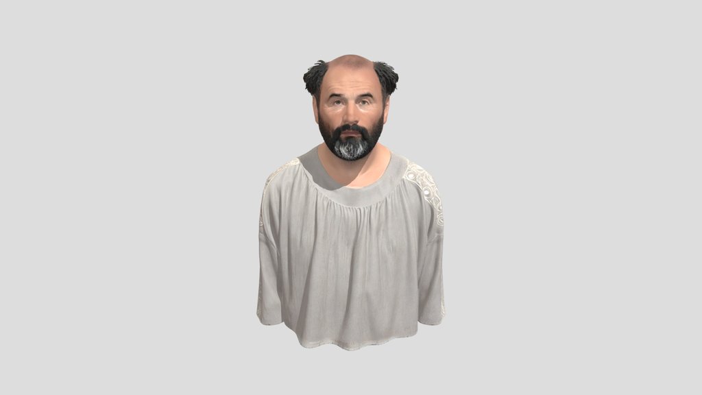 ustav Klimt – Austrian Painter 3D Portrait Model