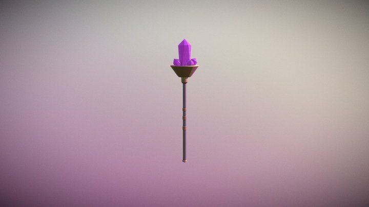 Magic Staff 3D Model