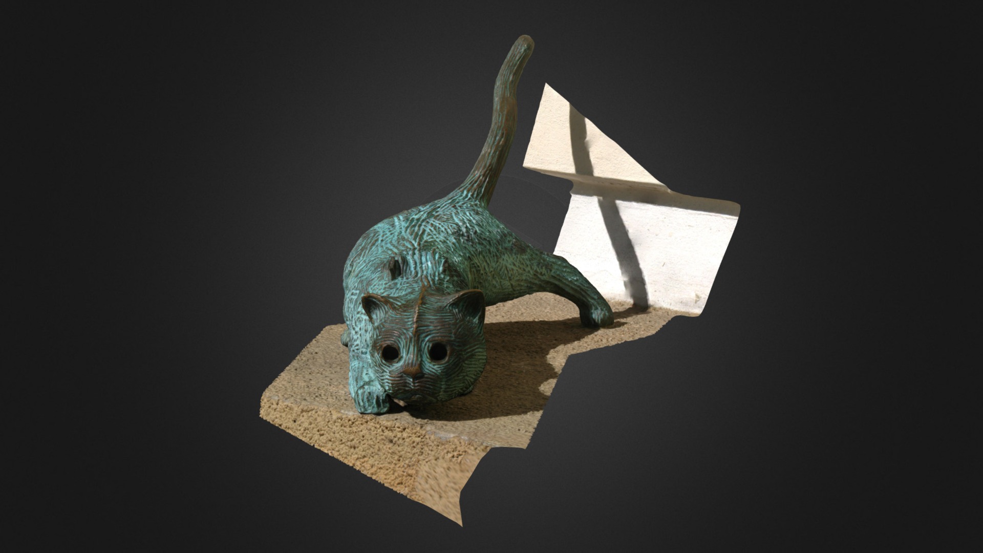 3D model Cat - This is a 3D model of the Cat. The 3D model is about a cat toy on a table.