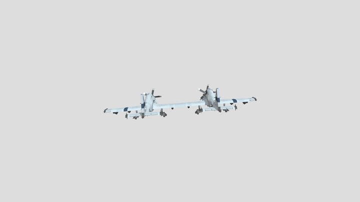 A-82 Twin Puffin 3D Model