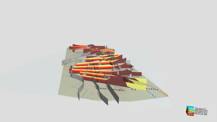 Rio Grande Transboundary Region Model 3D Model