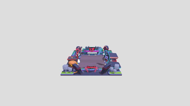 retropolis brawl stars 3D Model