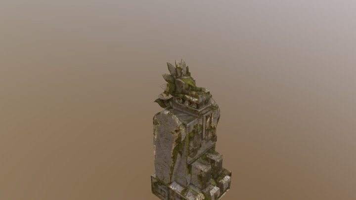 Aztec Statue 3D Model