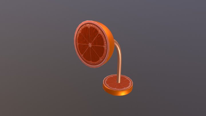 Orange Lamp 3D Model
