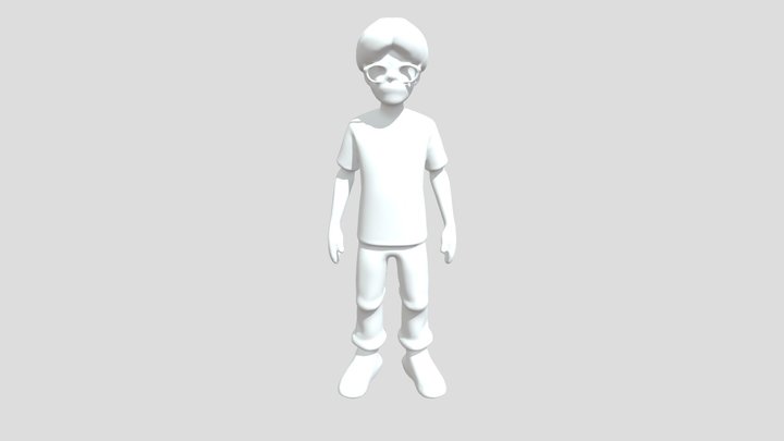 Boy 13 Year Old Model 3D For Free 3D Model