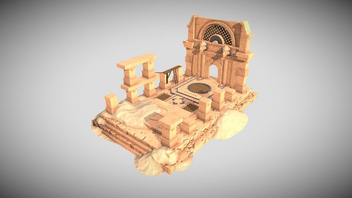 Temple 3D Model