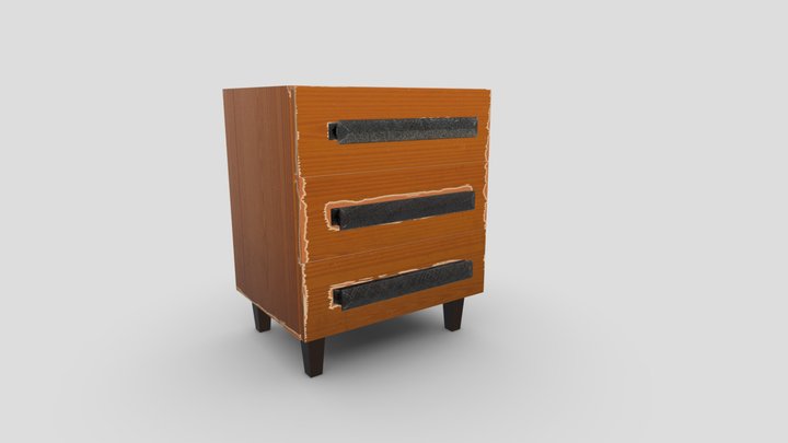 Old night stand 3D Model