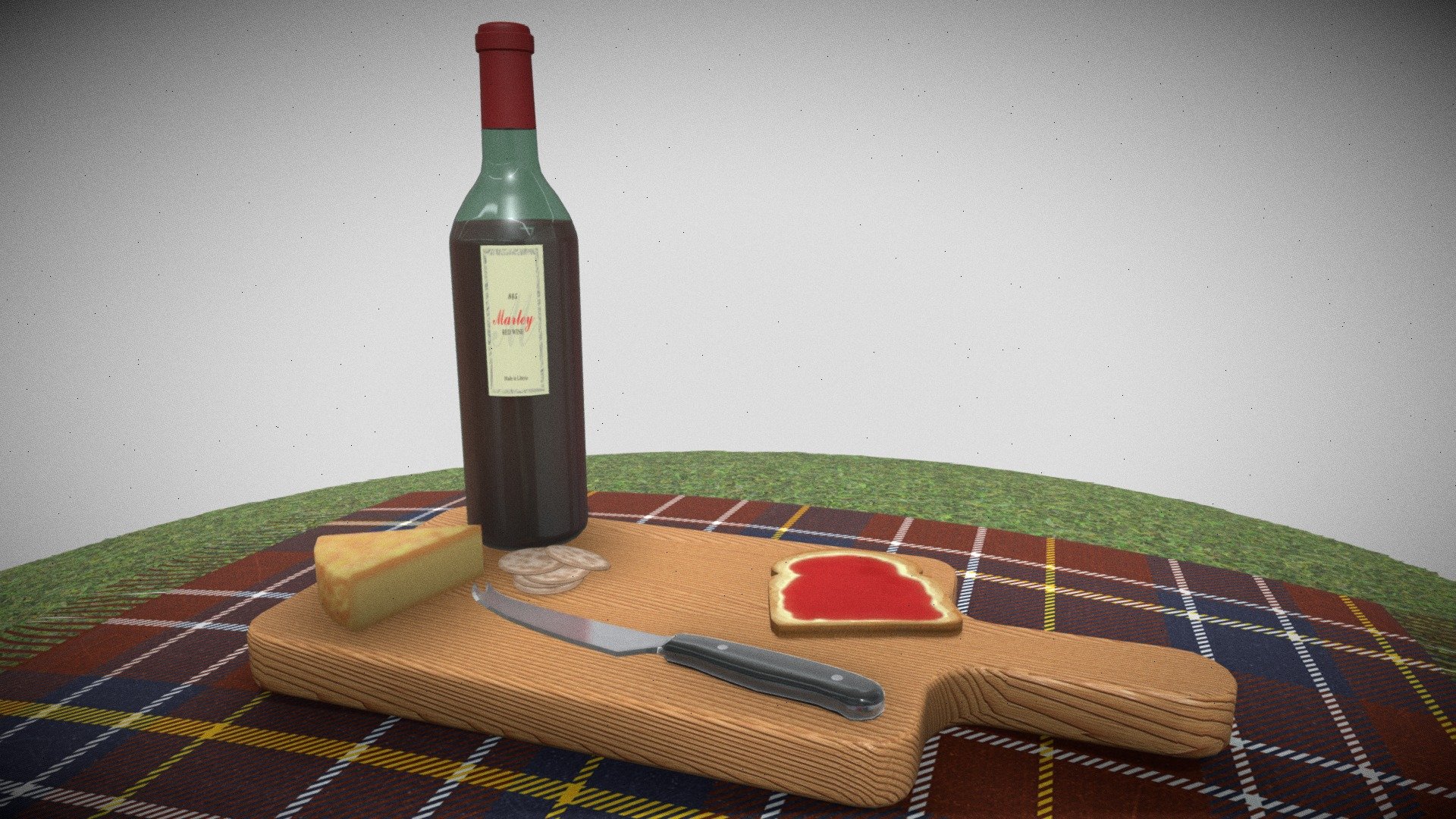 Picnic Scene - Download Free 3D model by bfields [adbff89] - Sketchfab