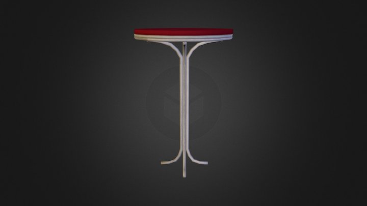Prop Retro Cafe Table 3D Model