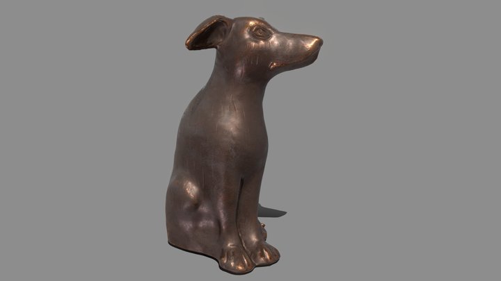 Dog Bronze - 3D Scan - Zurab Tsereteli 3D Model