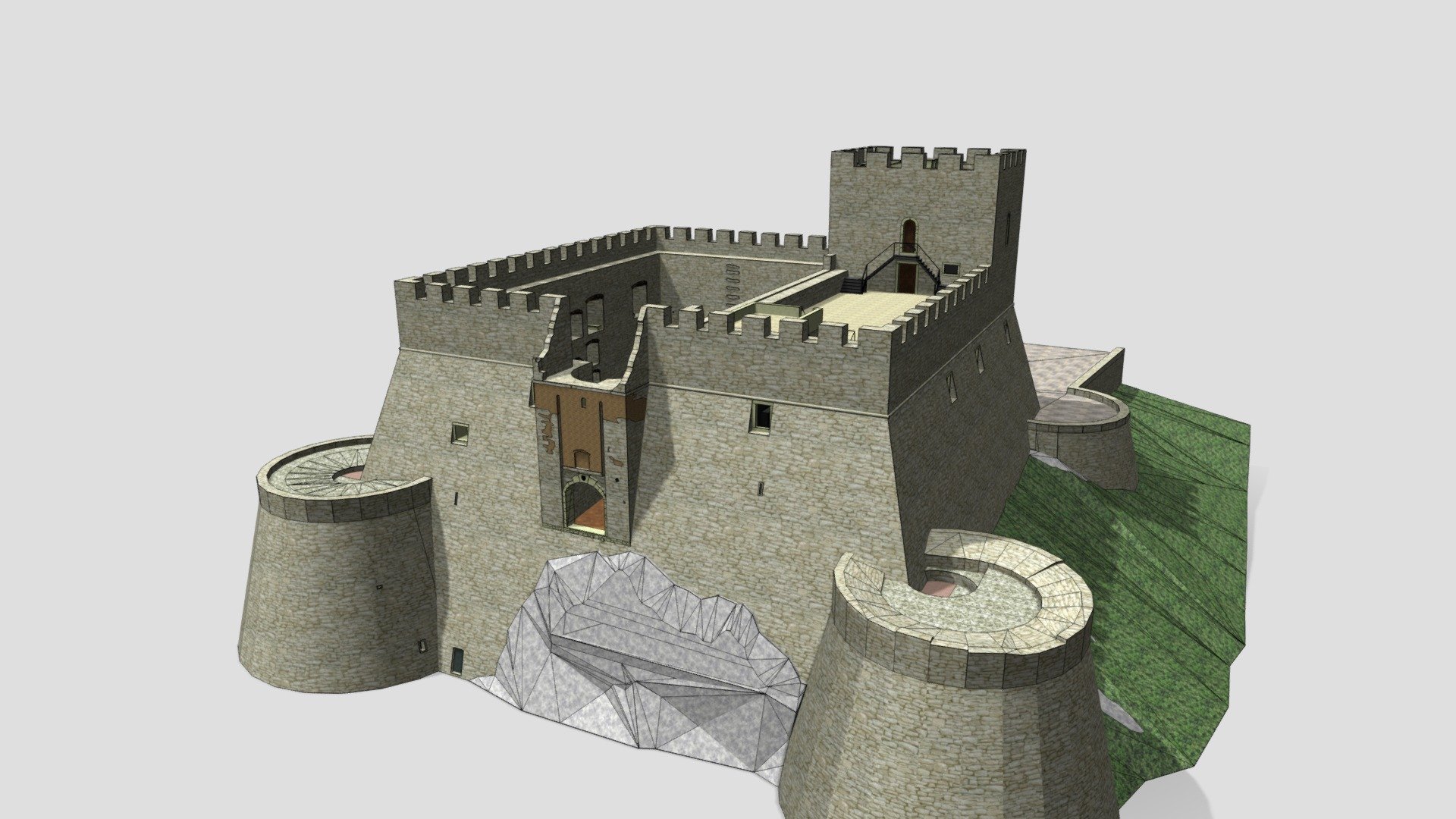 Castello Monforte di Campobasso - 3D model by GLP.Architecture [adc28f7 ...