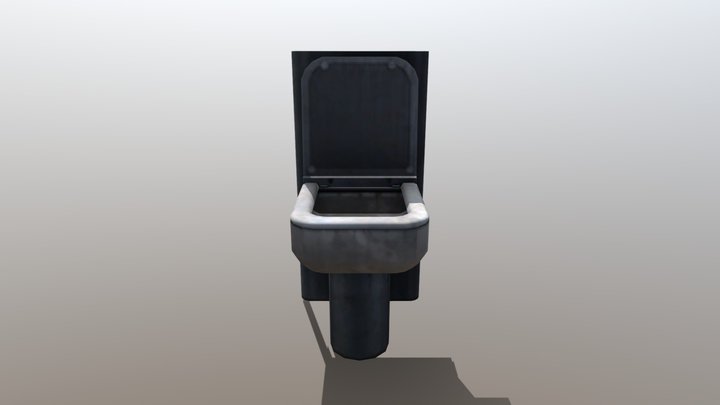 Base Toilet Stone eps 67 3D Model