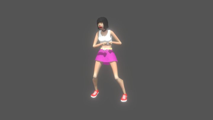 Clothilde Dancing 3D Model