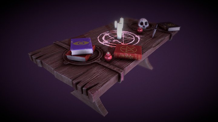 Wizards Table 3D Model