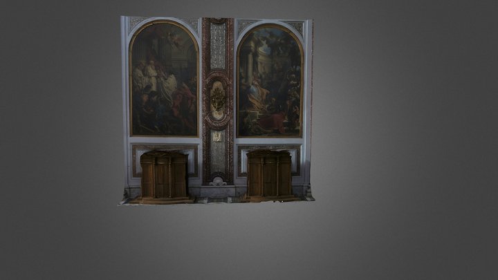 Dipinti Basilica Santa Maria degli Angeli 3D Model