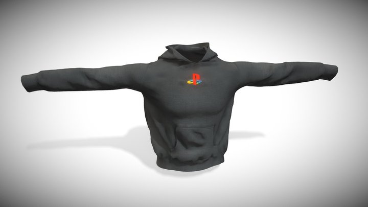PlayStation Hoodie 3D Model