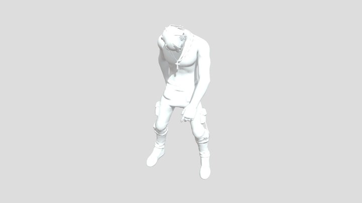 Fortnite Travis Scott Head Banger 3D Model