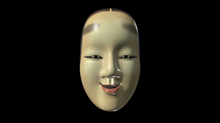 Noh Mask (Female) / 能面 (女) 3D Model