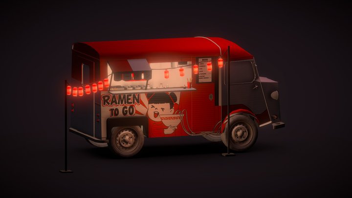 [2018] Ramen To Go Food truck 3D Model