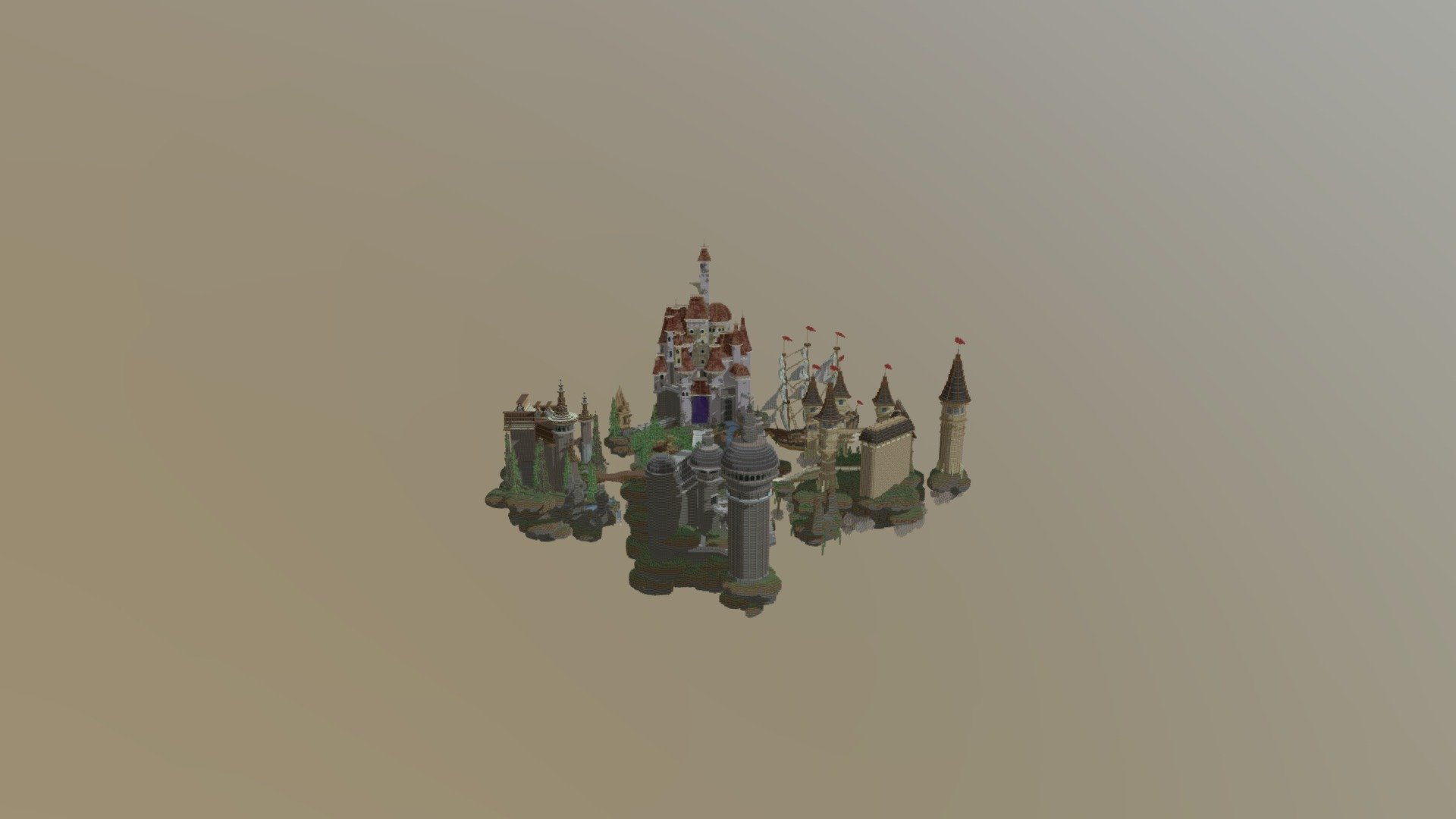 Palaces Hub - 3D model by PixelMine [adc792b] - Sketchfab