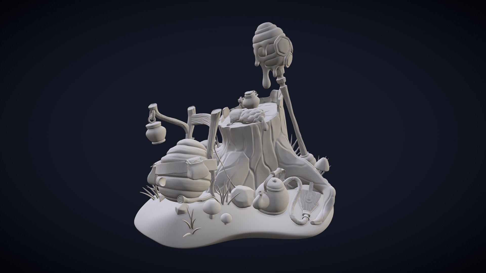 Travelling Beekeeper - The Beekeepers Camp - 3D model by Sina Ladage ...