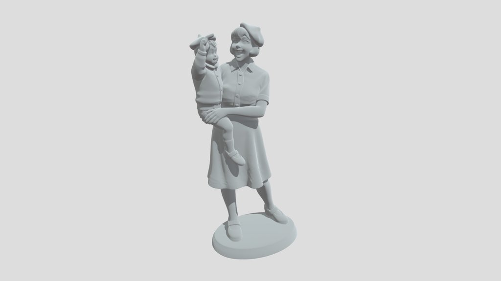 Celevbating civvys- Mother and Child Figurine