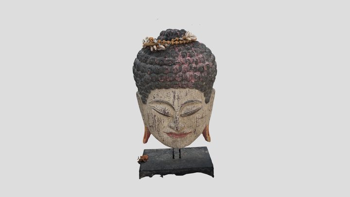 Buddha wood decoration statue (Super3 Studio) 3D Model