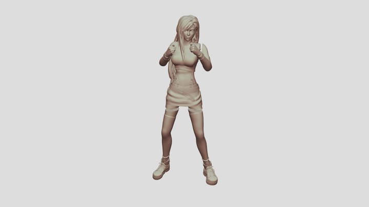 Tifa Sculpt - 3D Print 3D Model