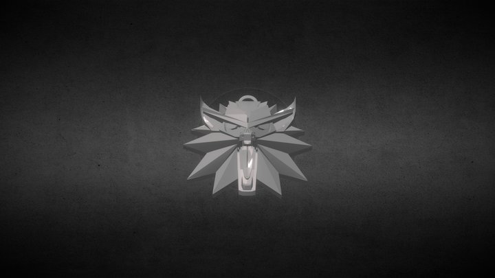 witcher 3 medallion (ver 3) 3D Model