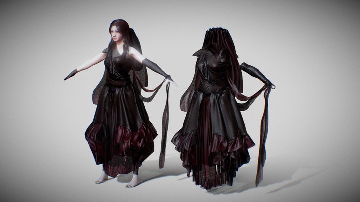 Haute Couture For Ray II Bake And Retopo – Kostenloses 3D-Modell STL