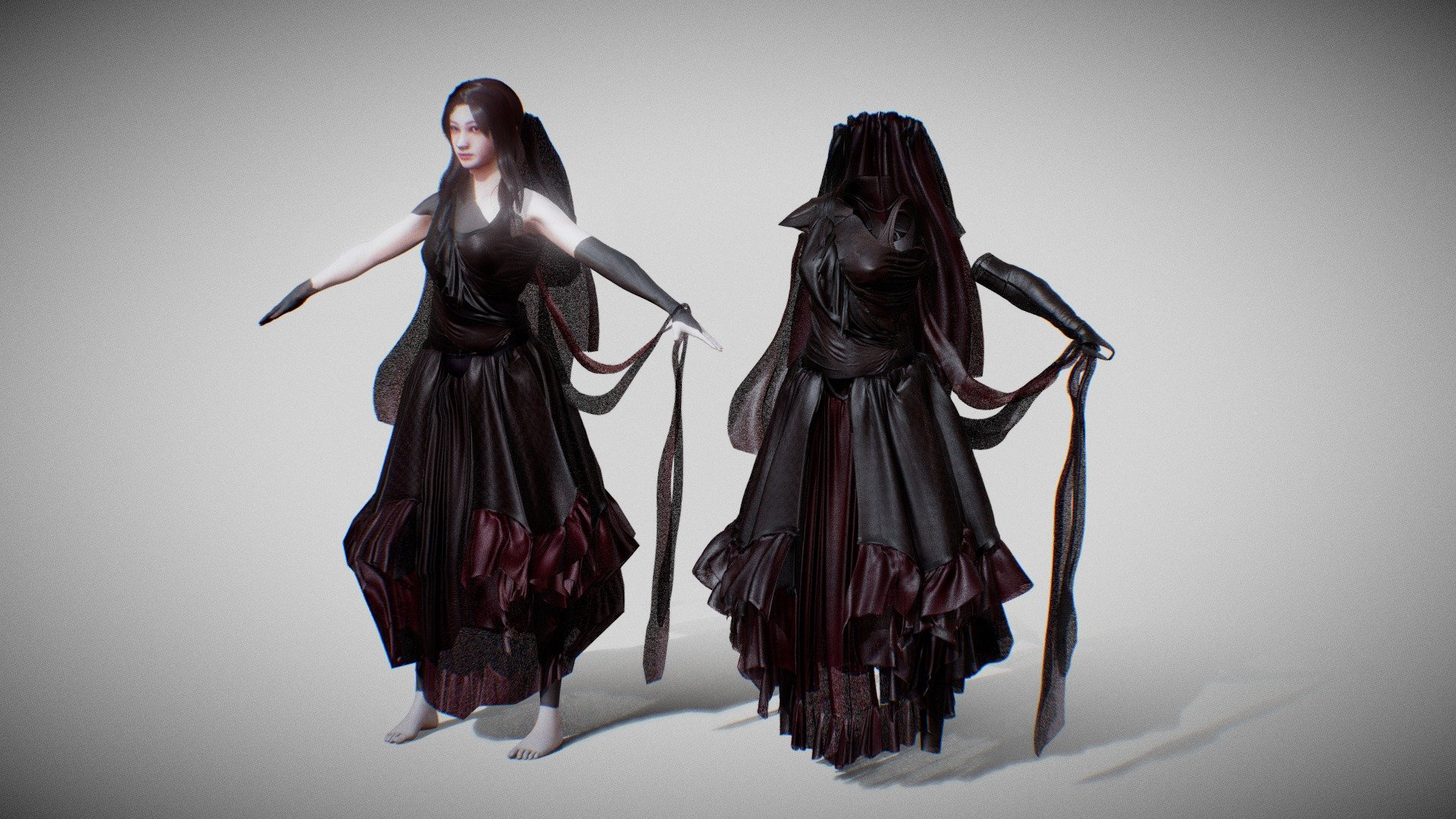 Haute Couture For Ray II Bake And Retopo
