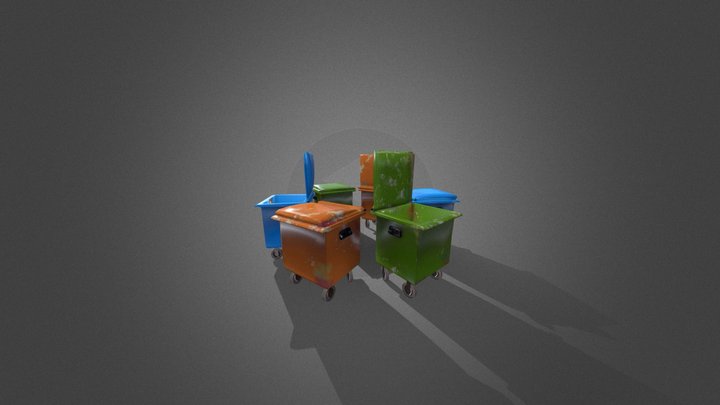 Garbage Container 3D Model