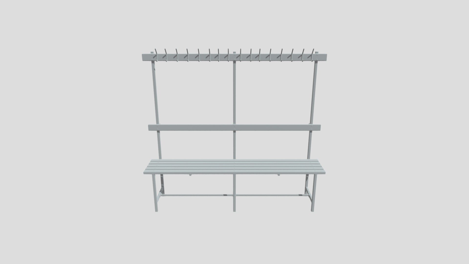 Coat rack with hooks - 3D model by arsyart25 [adcd73b] - Sketchfab