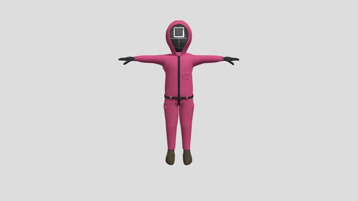 squid game soldier rig version 3D Model