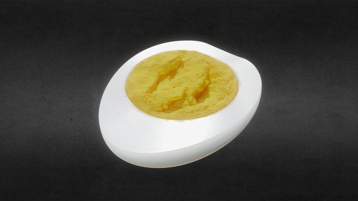 Boiled Egg 3D Model