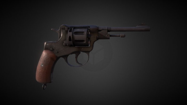 The Nagant Revolver 3D Model