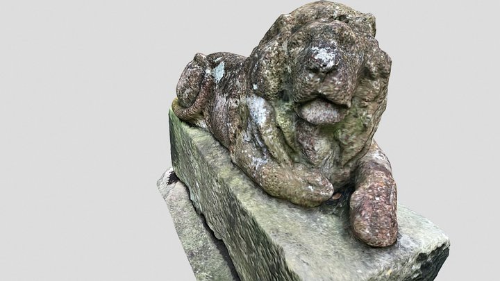 Concrete lion, Shrewsbury 3D Model