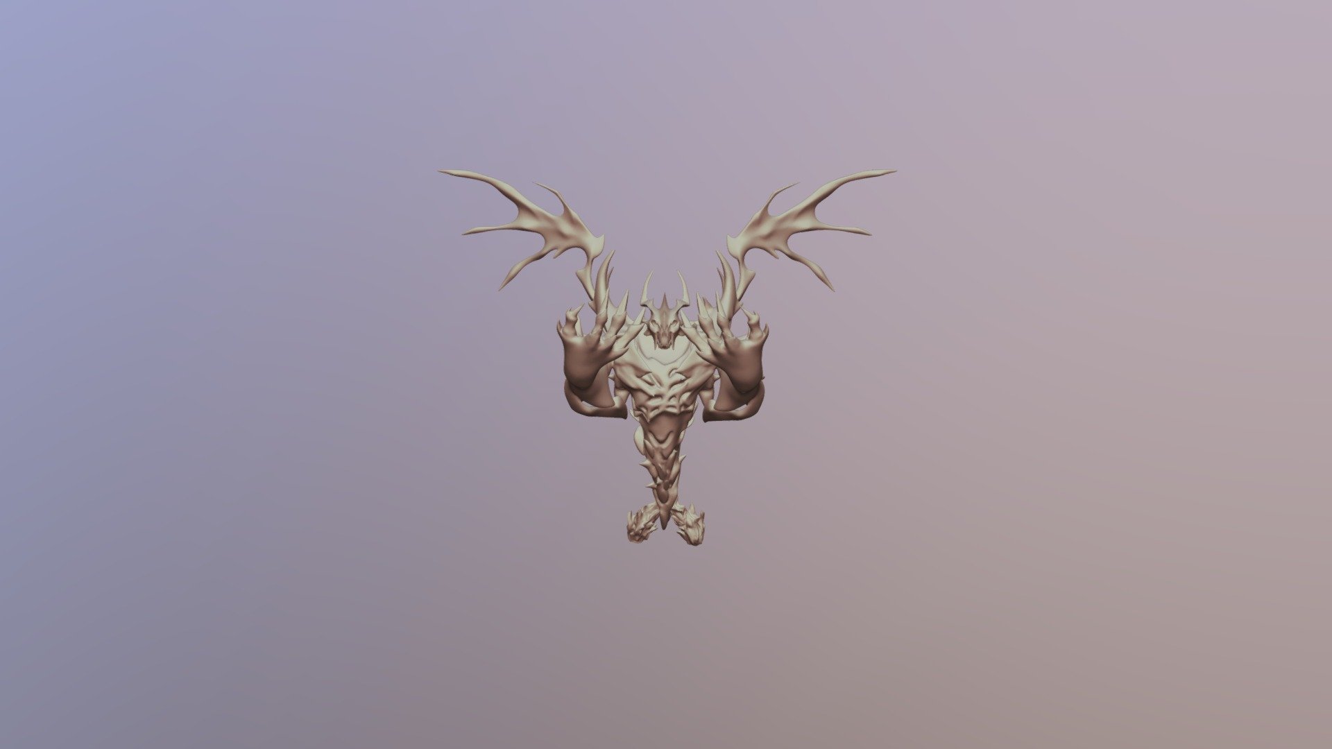 Shadow Fiend of Dota 2 3D-model for printing
