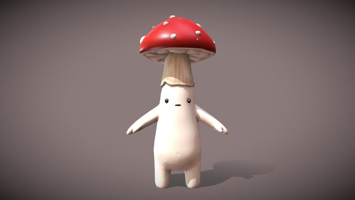 Little Mushroom - Character Model 3D Model