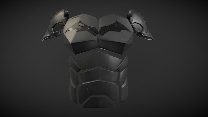 The Batman armor suit for print 3D Model