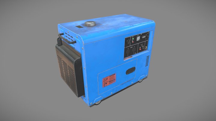 Diesel generator 3D Model