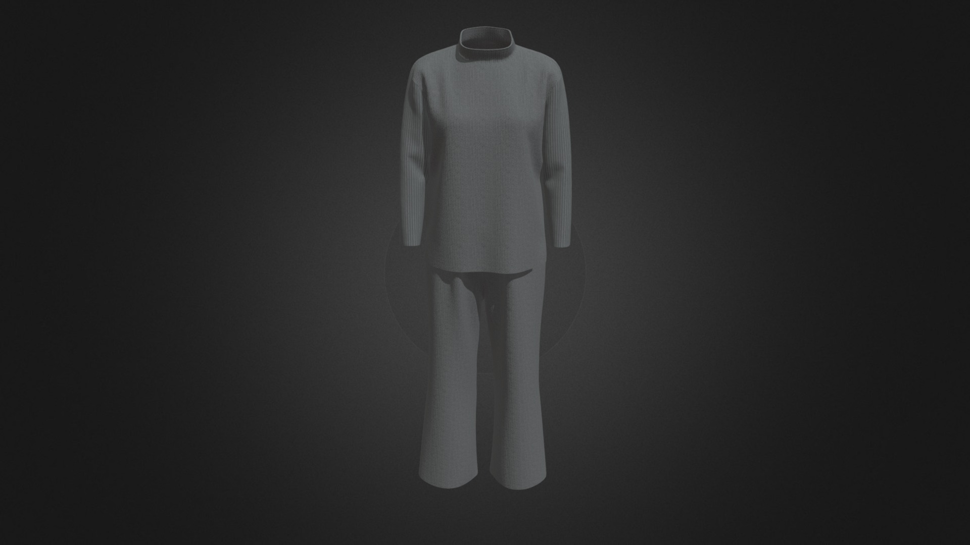 3D model Easy Homewear Coordination - This is a 3D model of the Easy Homewear Coordination. The 3D model is about a white shirt on a mannequin.