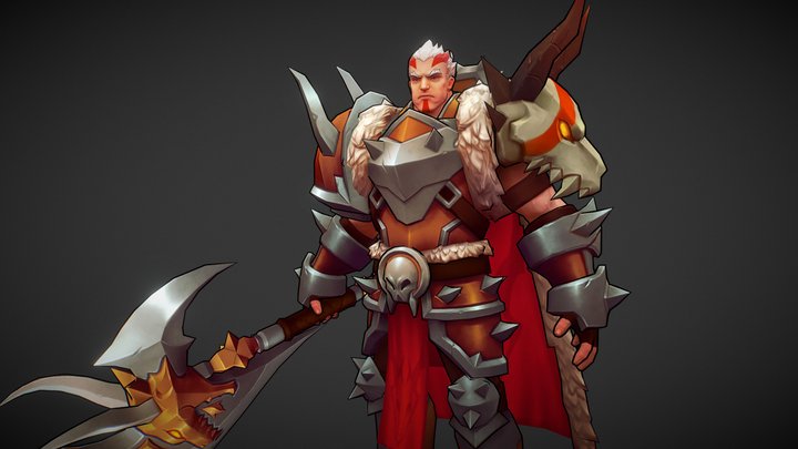 Riot creative contest 2017 Dragonborn Darius 3D Model