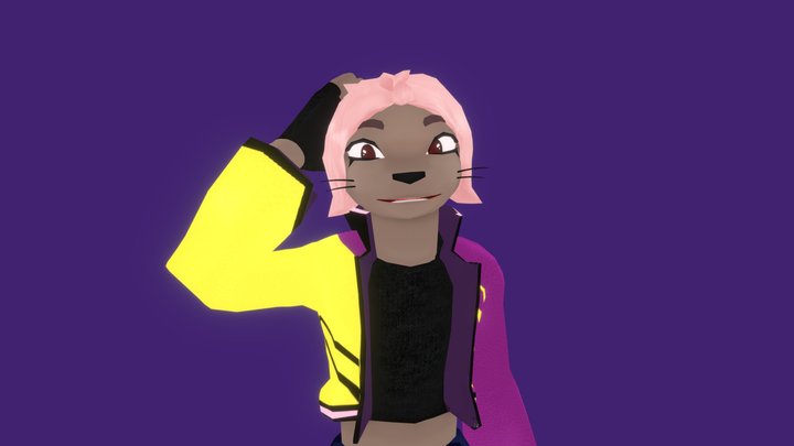 Furry Seal "Kaz" 3D Model