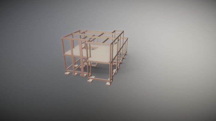 Projeto Franco Ariel Estrutural 3D Model