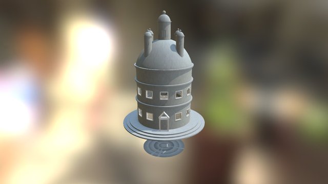 temple feu 3D Model